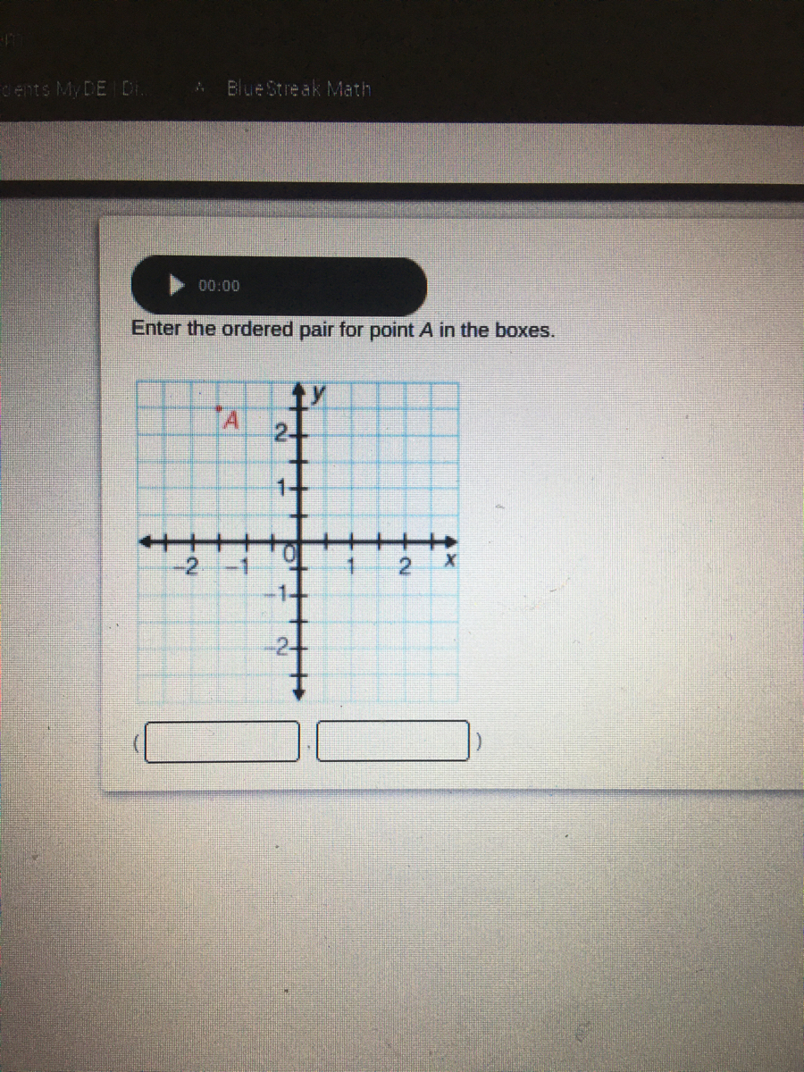 Answered Enter The Ordered Pair For Point A In Bartleby