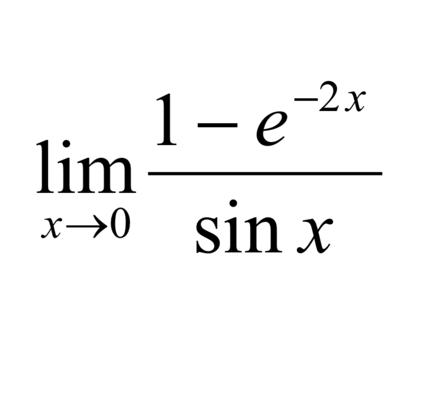 Answered: 1-e lim 1-e-2x sin x | bartleby