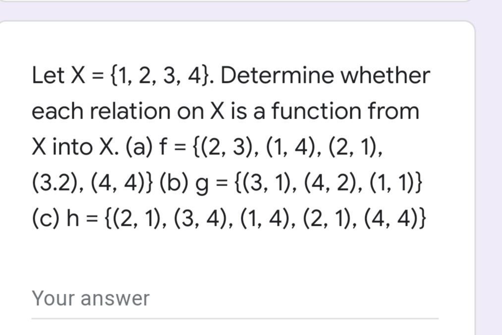 Answered Let X 1 2 3 4 Determine Whether Bartleby