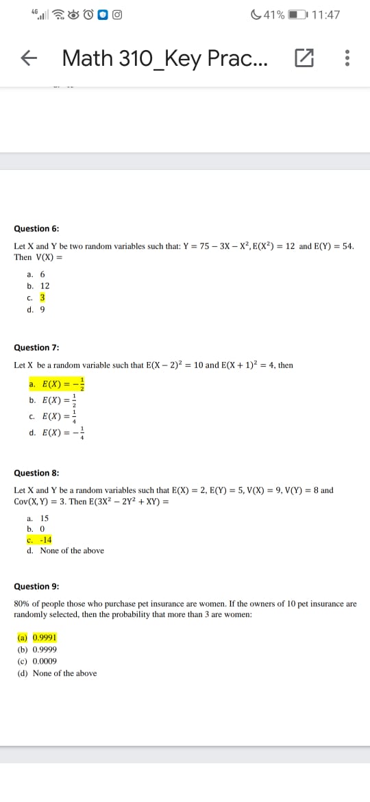 Answered Question 6 Let X And Y Be Two Random Bartleby