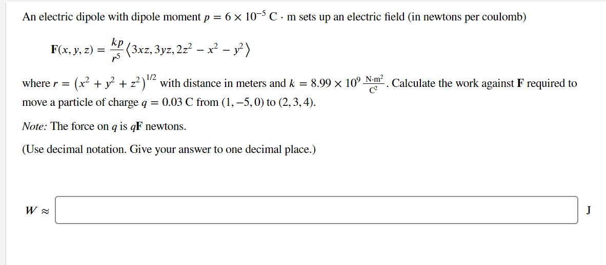 Answered An Electric Dipole With Dipole Moment P Bartleby