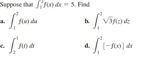 Answered Suppose That F X Dx 5 Find V3fә De Bartleby