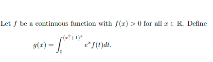 Answered Let F Be A Continuous Function With Bartleby