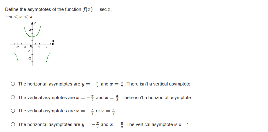 Answered Define The Asymptotes Of The Function Bartleby