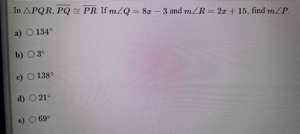 Answered In Apqr Pq Pr If M Q 8a 3 And M R Bartleby