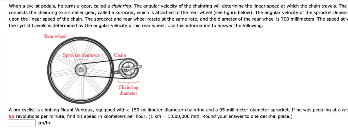 wheel & sprocket hours