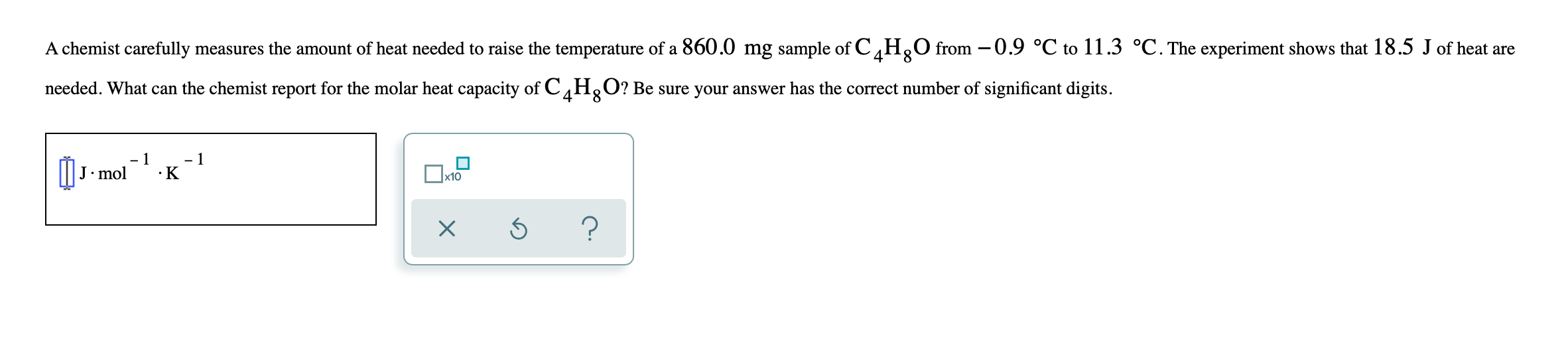 Answered: A chemist carefully measures the amount… | bartleby