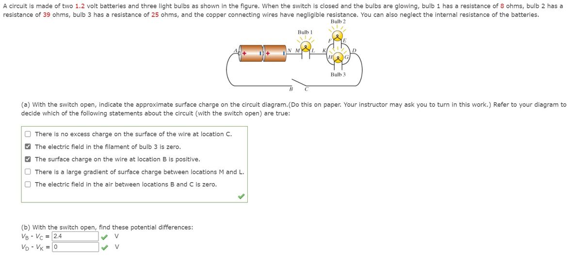 Answered A Circuit Is Made Of Two 1 2 Volt Bartleby