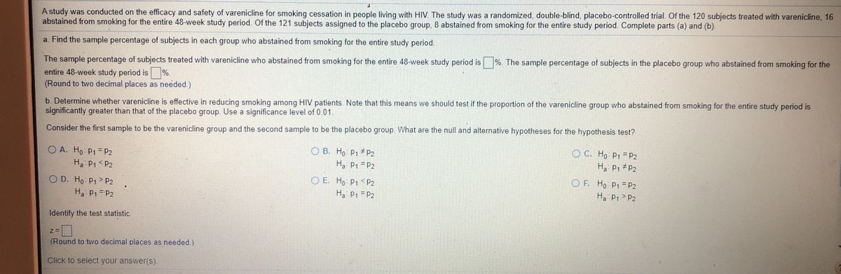 Answered A Study Was Conducted On The Efficacy Bartleby