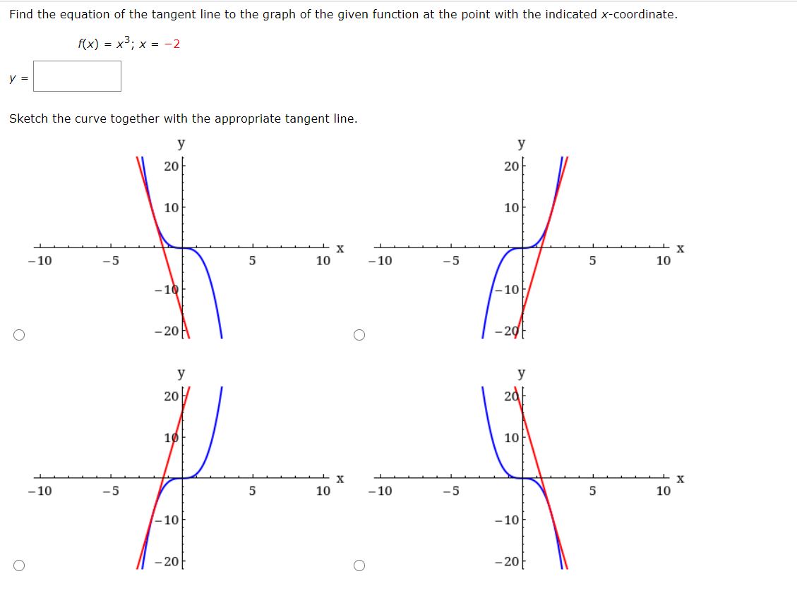 Answered: Find the equation of the tangent line… | bartleby