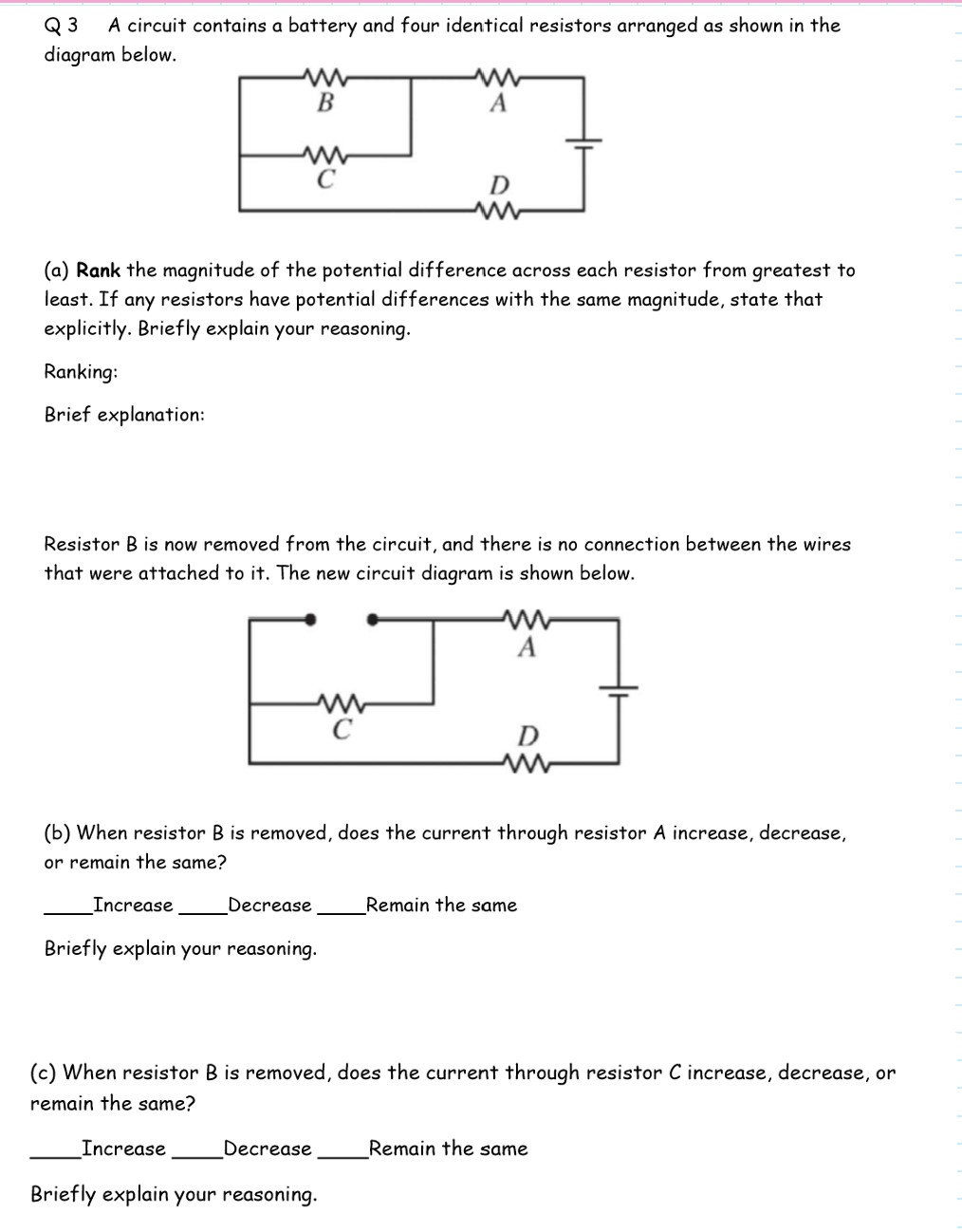 Answered: A Circuit Contains A Battery And Four… 