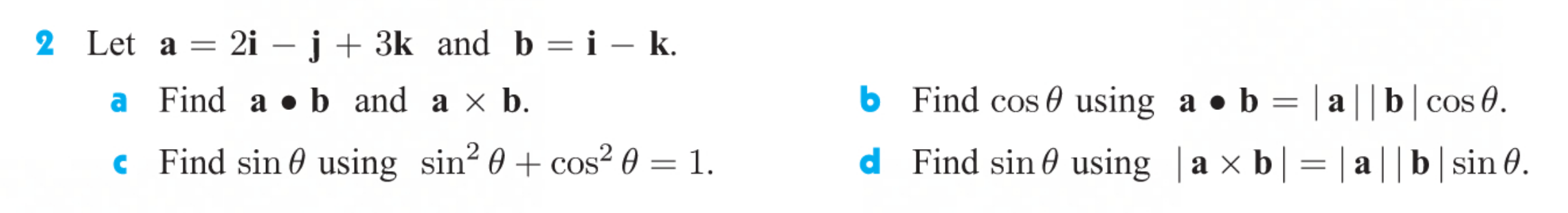 Answered: Let A = 2i –j+ 3k And B = I – K. |- A… | Bartleby