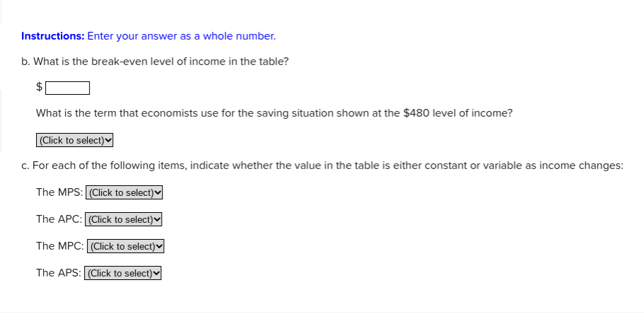 Answered The Following Table Provides Data For Bartleby