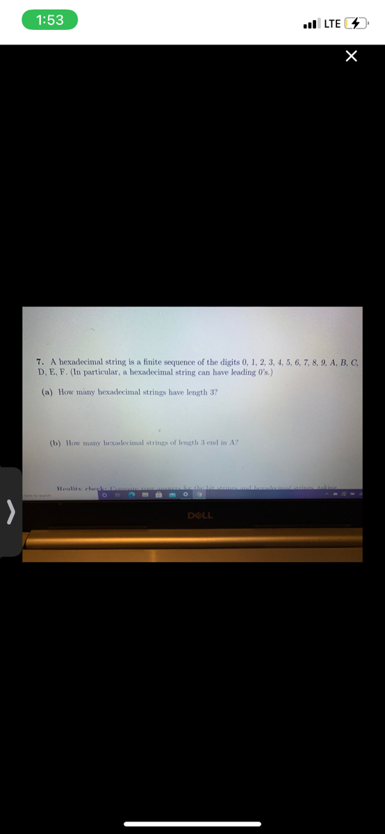 Answered 7 A Hexadecimal String Is A Finite Bartleby