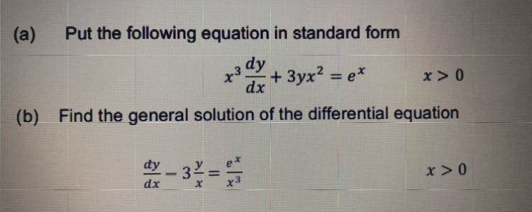 Answered A Put The Following Equation In Bartleby