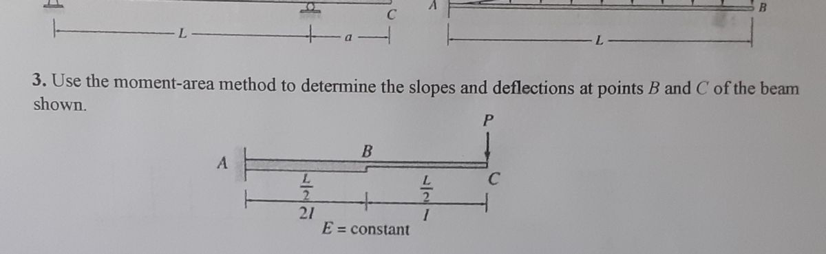 Answered: 3. Use The Moment-area Method To… | Bartleby