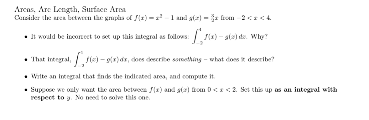 Answered Areas Arc Length Surface Area Bartleby