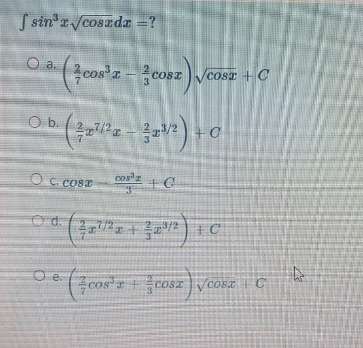 Answered S Sin A Cosadr Zcos A Cosz Va O Bartleby