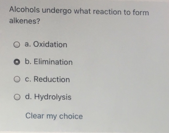 Answered Alcohols Undergo What Reaction To Form Bartleby