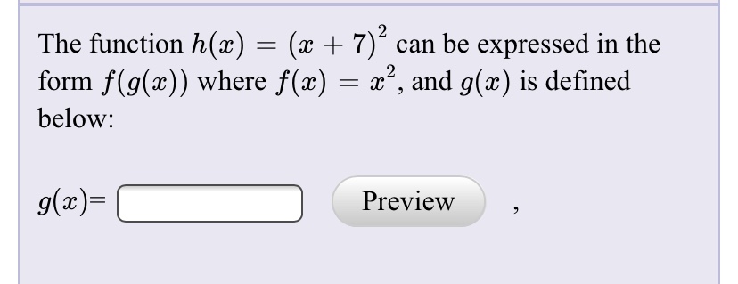 Answered The Function H X Form F G X Where Bartleby