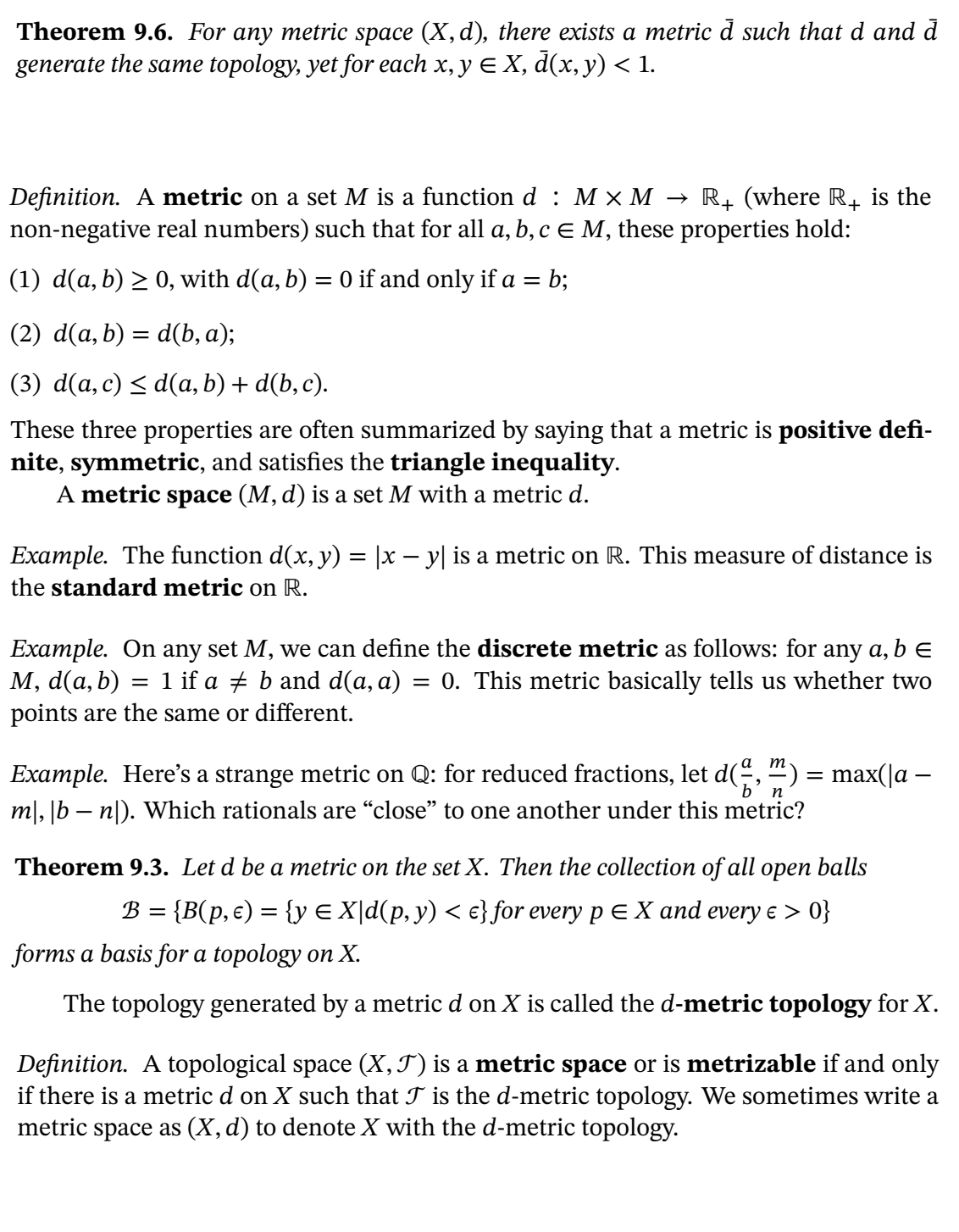 Answered Theorem 9 6 For Any Metric Space X Bartleby