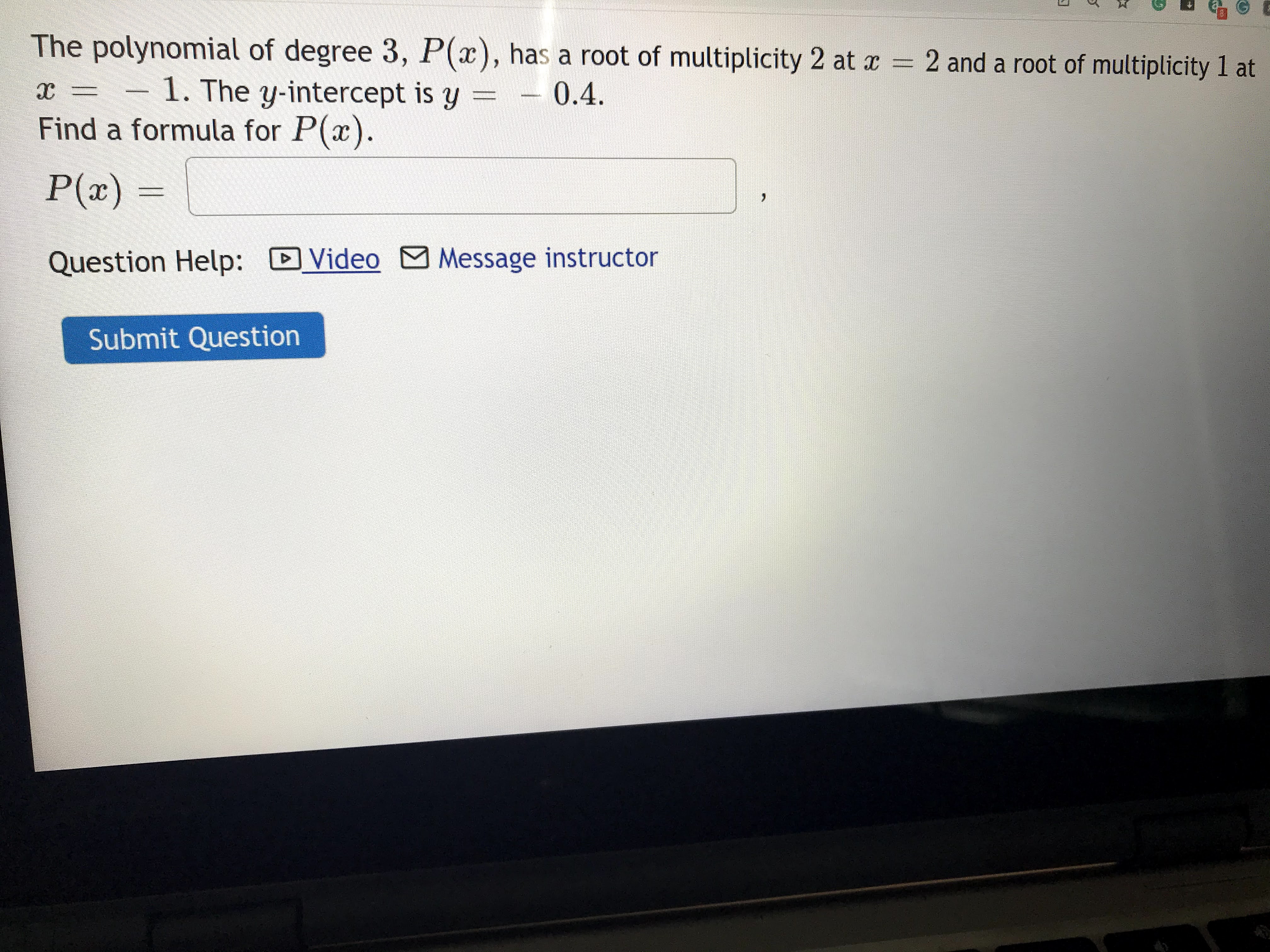 Answered The Polynomial Of Degree 3 P X Has A Bartleby