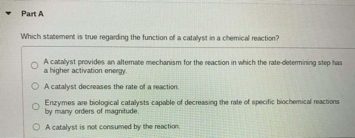 Answered Part A Which Statement Is True Bartleby