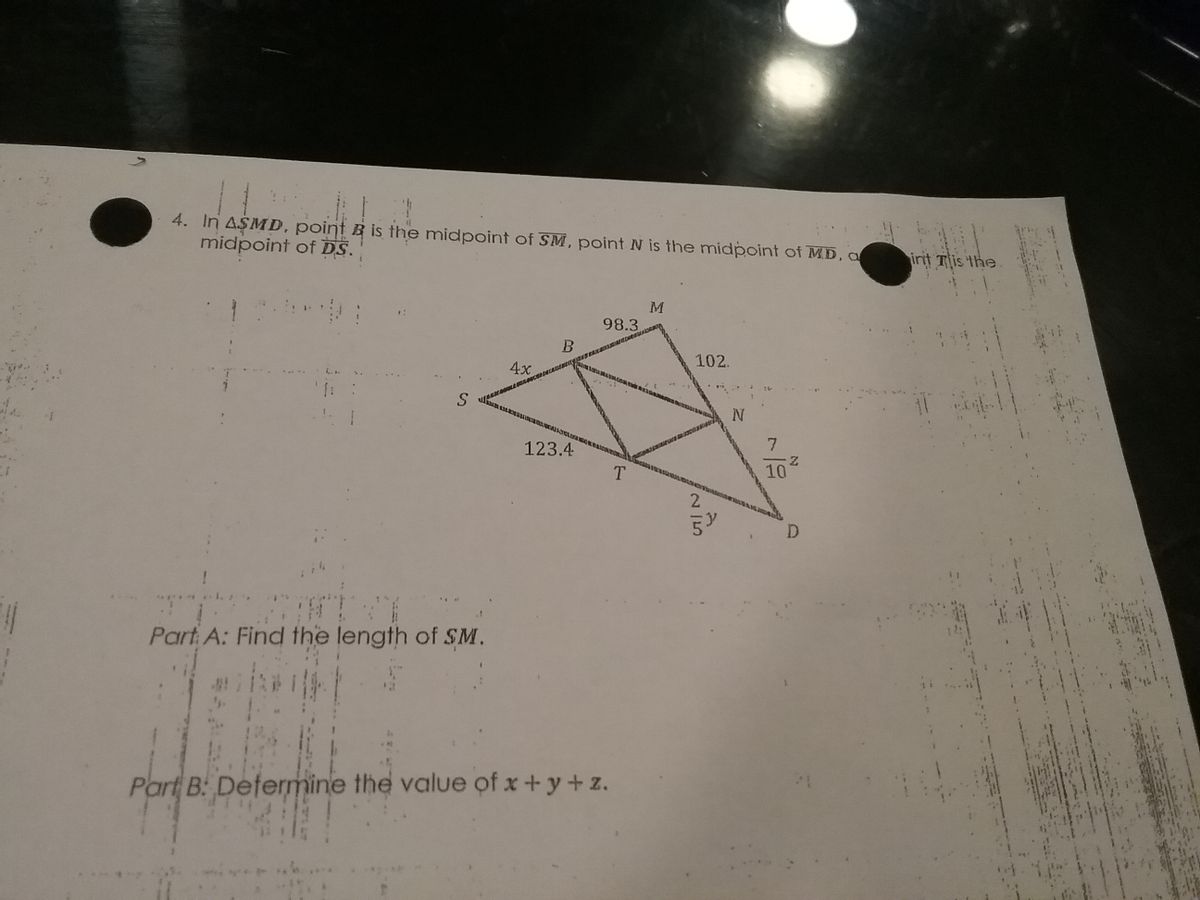 Answered 1 In Asmd Point B Is The Midpoint Of Bartleby