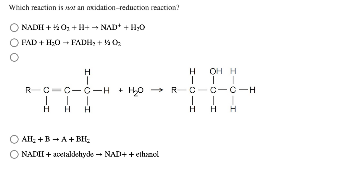 Answered Which Reaction Is Not An Bartleby