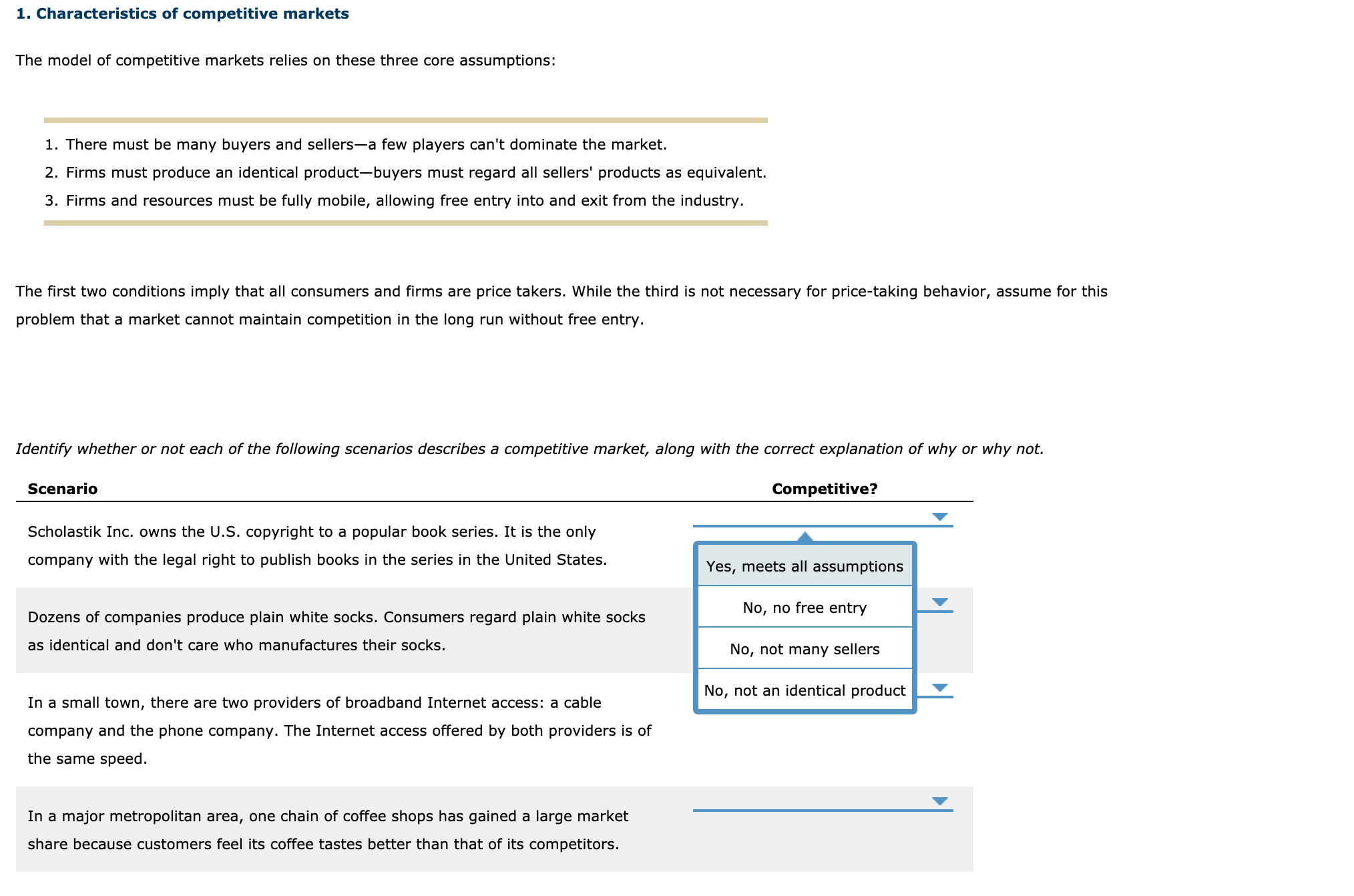 Answered: Identify whether or not each of the… | bartleby