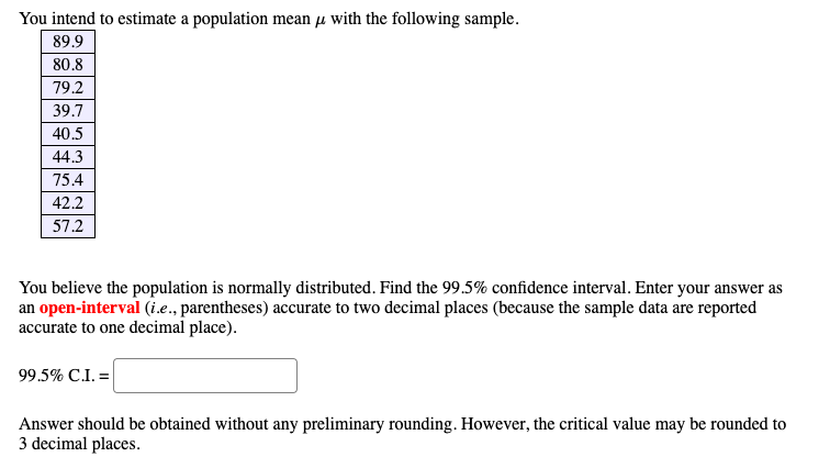 Answered You Intend To Estimate A Population Bartleby