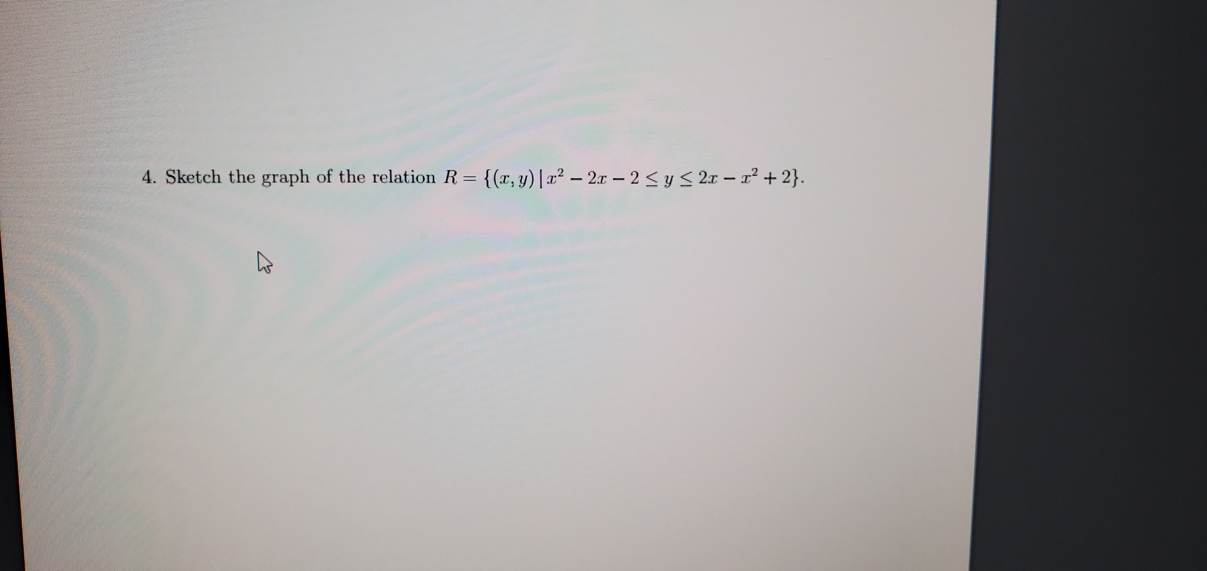 Answered Sketch The Graph Of The Relation R Bartleby