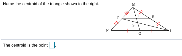 Answered M Name The Centroid Of The Triangle Bartleby 