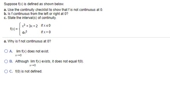 Answered Suppose F X Is Defined As Shown Below … Bartleby