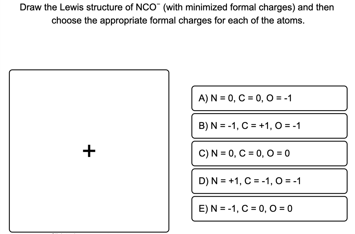 Answered Draw The Lewis Structure Of Nco With Bartleby