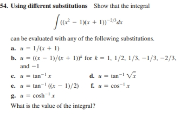 Answered 54 Using Different Substitutions Show Bartleby