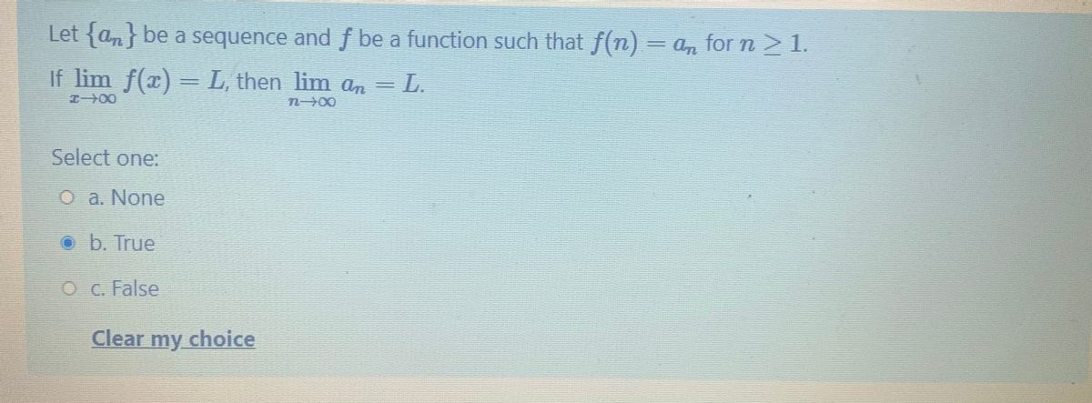 Answered If Lim F X L Then Lim An L N 00 Bartleby