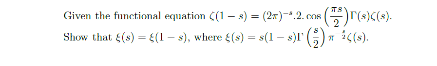 Answered Given The Functional Equation 1 S Bartleby