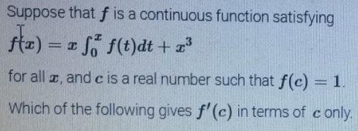 Answered Suppose That F Is A Continuous Function Bartleby