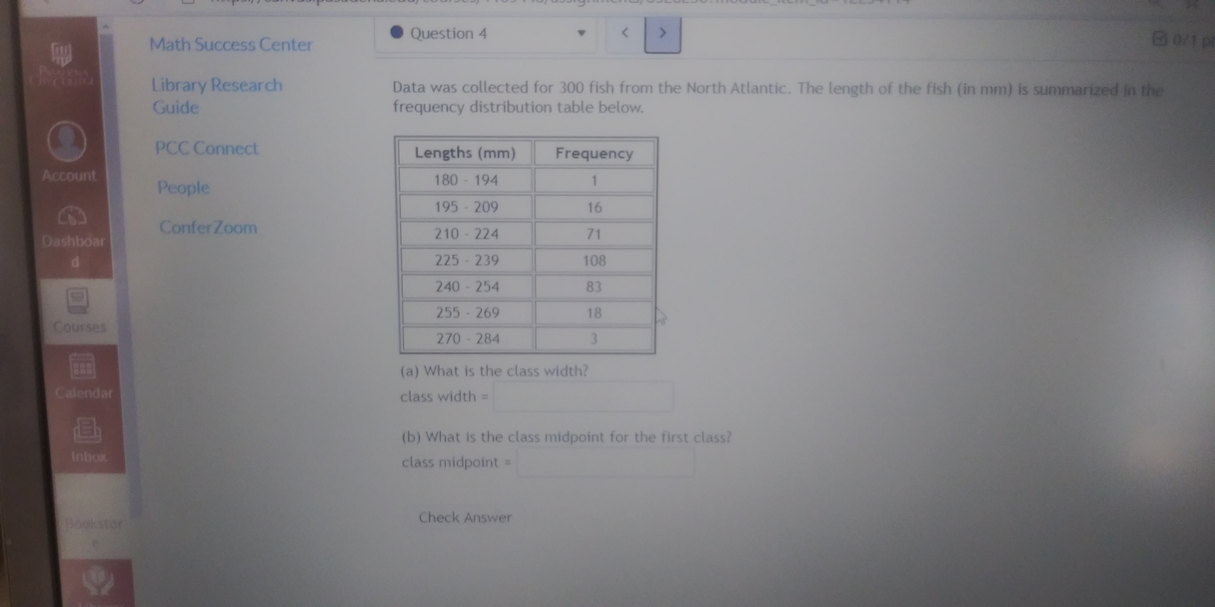 Answered (a) What is the class width? class… bartleby