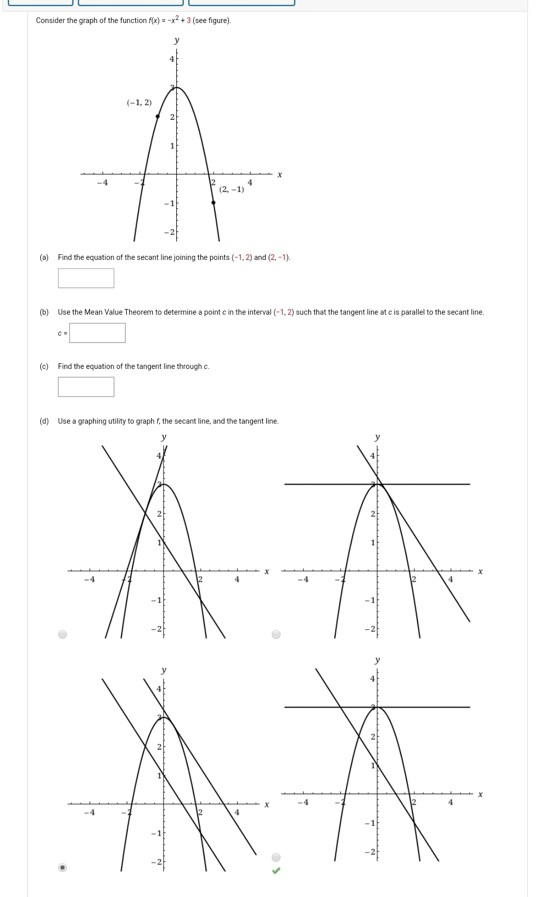 Answered Consider The Graph Of The Function F X Bartleby