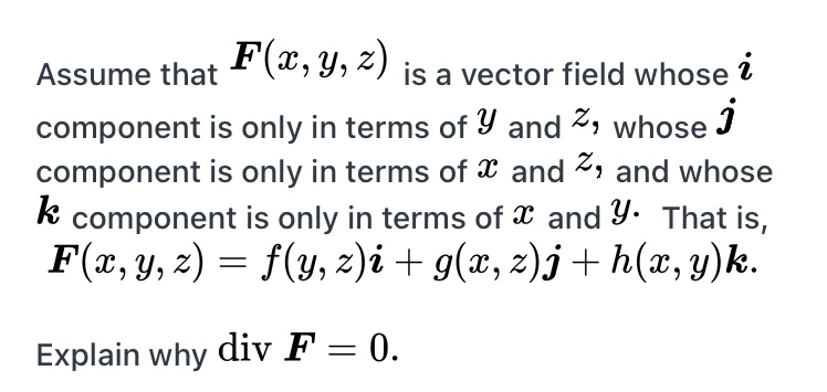 Answered F X Y Z Assume That Is A Vector Bartleby