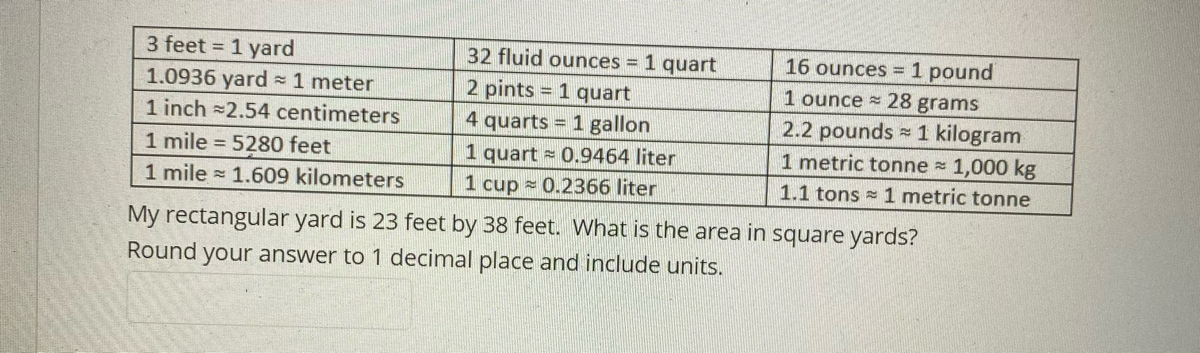 Answered 3 Feet 1 Yard 1 0936 Yard 1 Meter 1 Bartleby