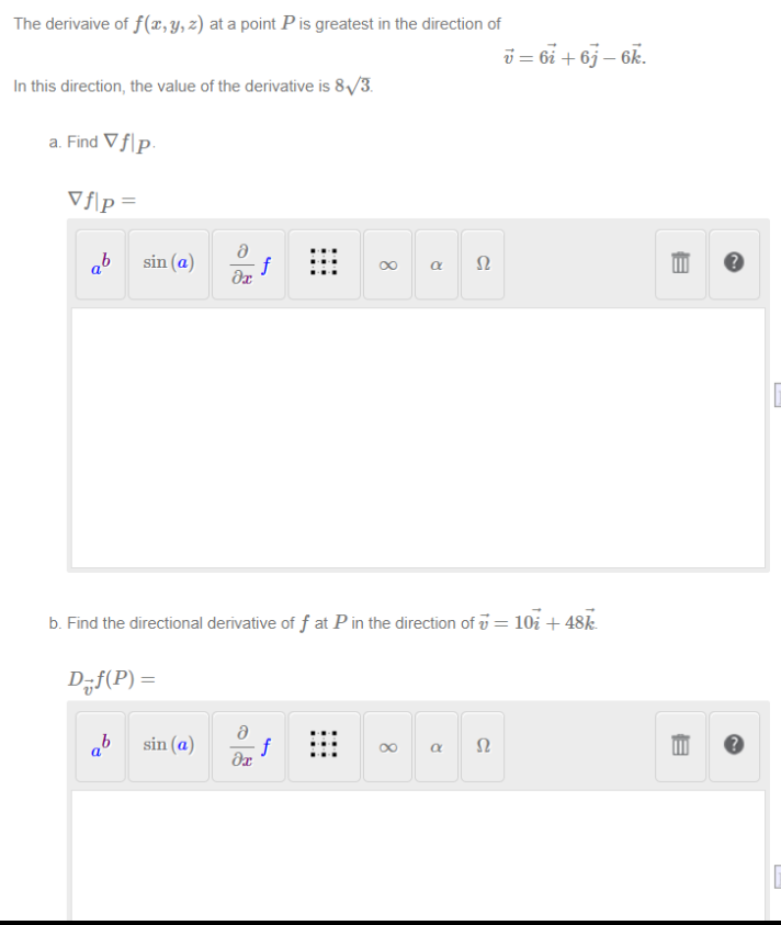 Answered The Derivaive Of F Ae Y Z At A Point Bartleby