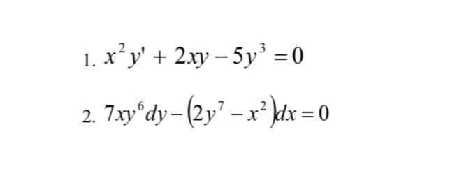 Answered 1 X Y 2xy 5y 0 2 7xy Dy 2y Bartleby