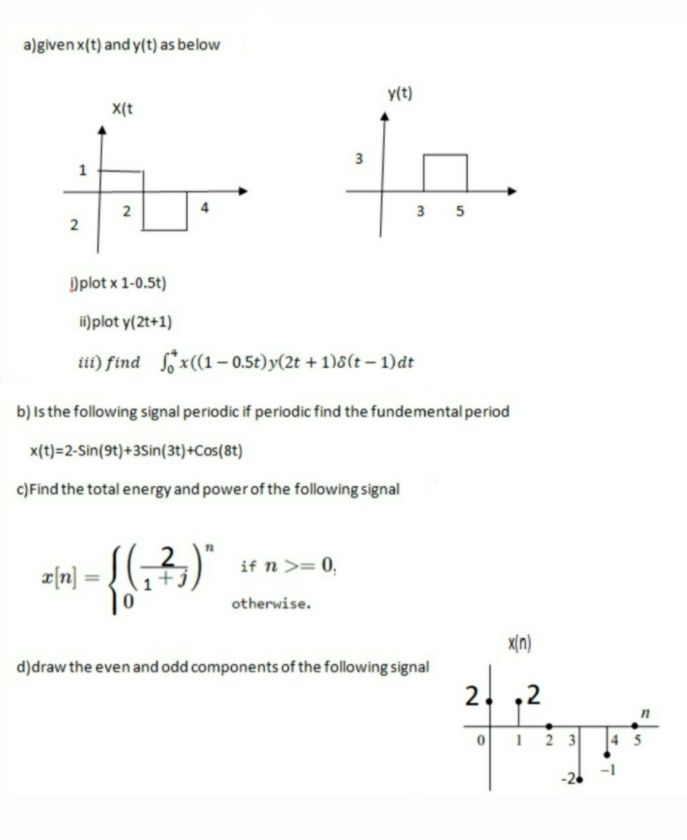 Answered A Given X T And Y T As Below Y T X T Bartleby