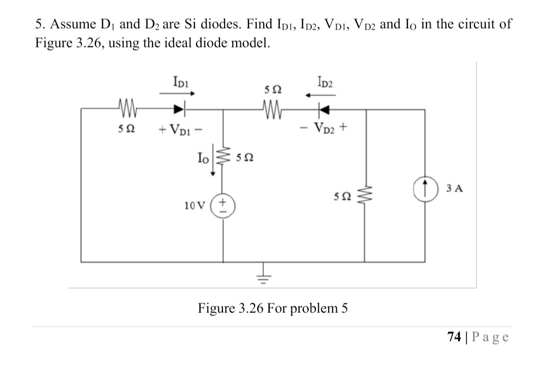 Answered: 5. Assume D, And D2 Are Si Diodes. Find… 