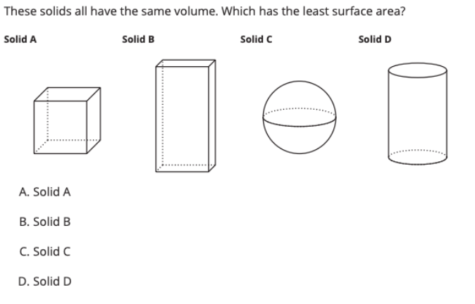 Answered: These Solids All Have The Same Volume.… | Bartleby