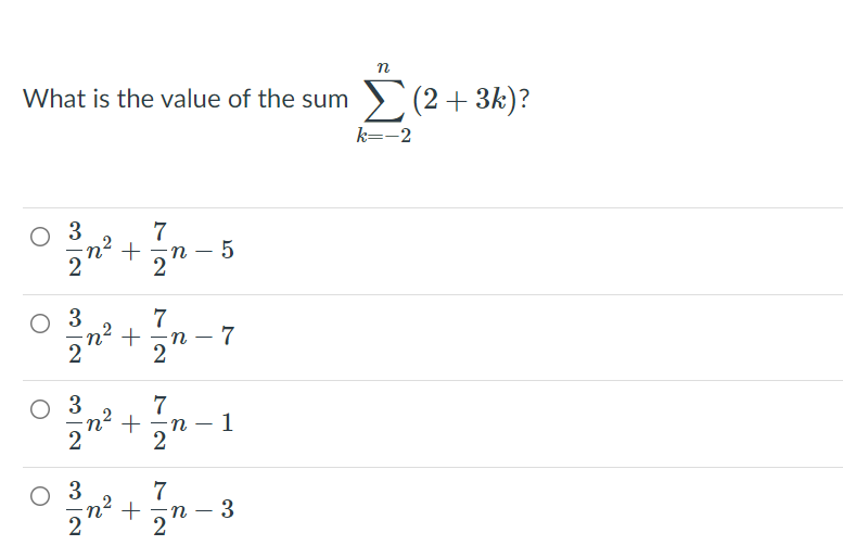 Answered: n (2+ 3k)? k=-2 What is the value of… | bartleby