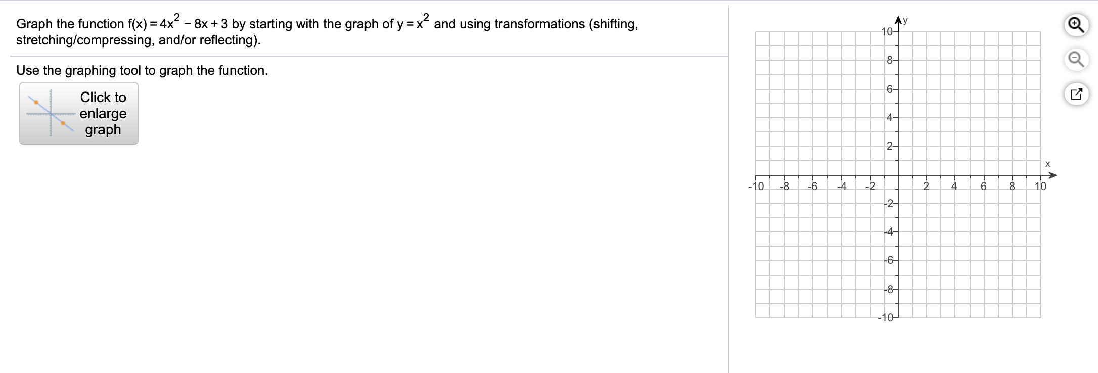 Answered Graph The Function F X 4x 8x 3 By Bartleby